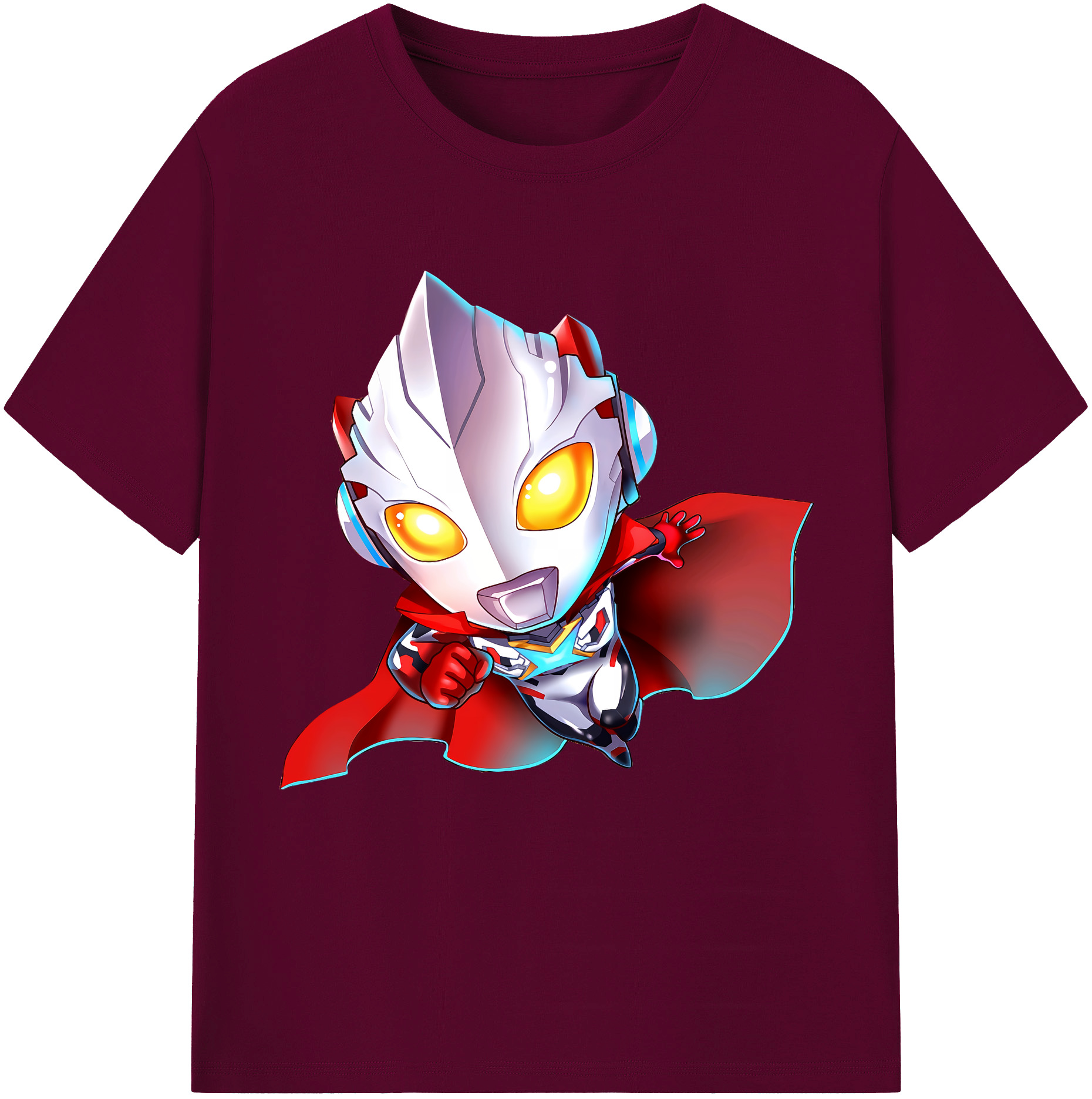 （画像用） ウルトラマン Ultraman レディースカジュアルプリントTシャツ（綿100％）